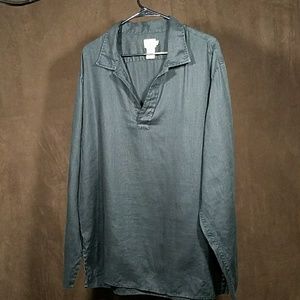 Calvin Klein black linen shirt size XL